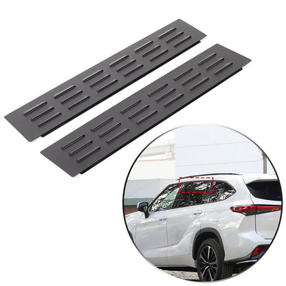 Rear Door Window Louver Air Vent Panel Trim Cover For Toyota Highlander 2022+ 6