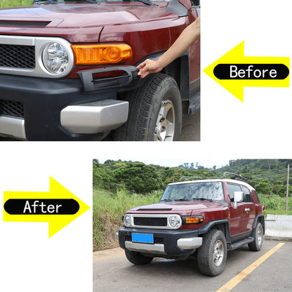 13pcs Matte Black Exterior Decor Cover Trim Kit For Toyota FJ Cruiser 2007-2022 14
