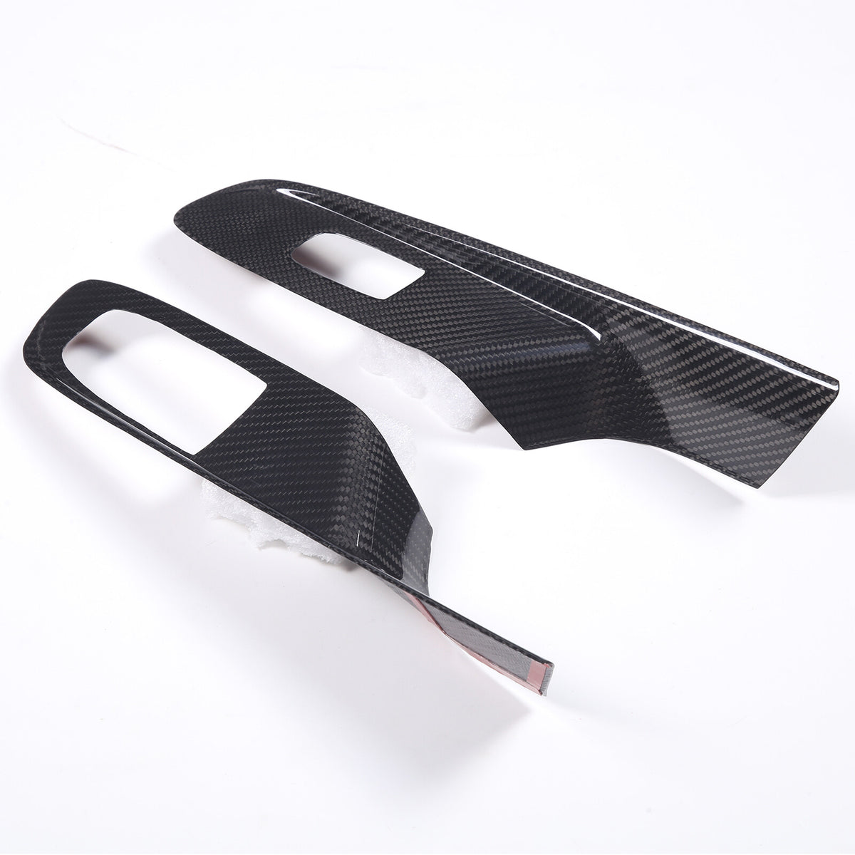 Real Carbon Fiber Window Lift Switch Panel Cover Trim For Corvette C8 Coupe 20+ 15