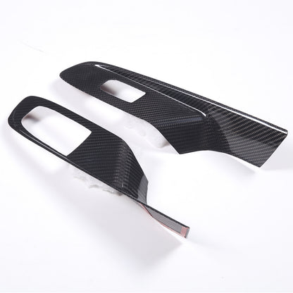 Real Carbon Fiber Window Lift Switch Panel Cover Trim For Corvette C8 Coupe 20+ 15
