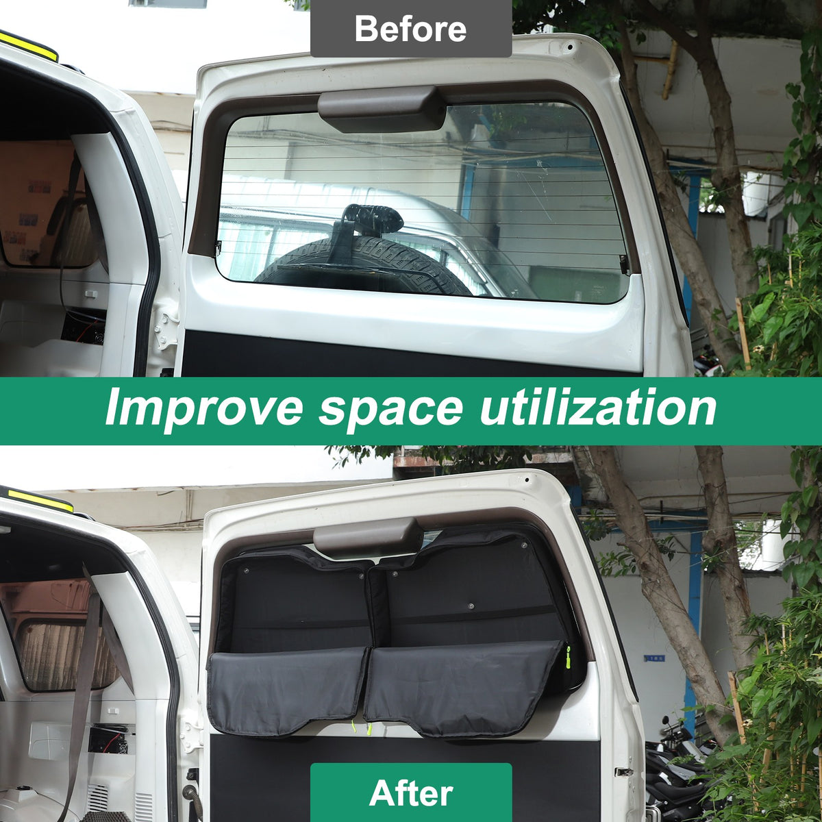 Rear Trunk Door Window Storage Bag Tray Box For Toyota Prado LC90 1996-2002 US 20