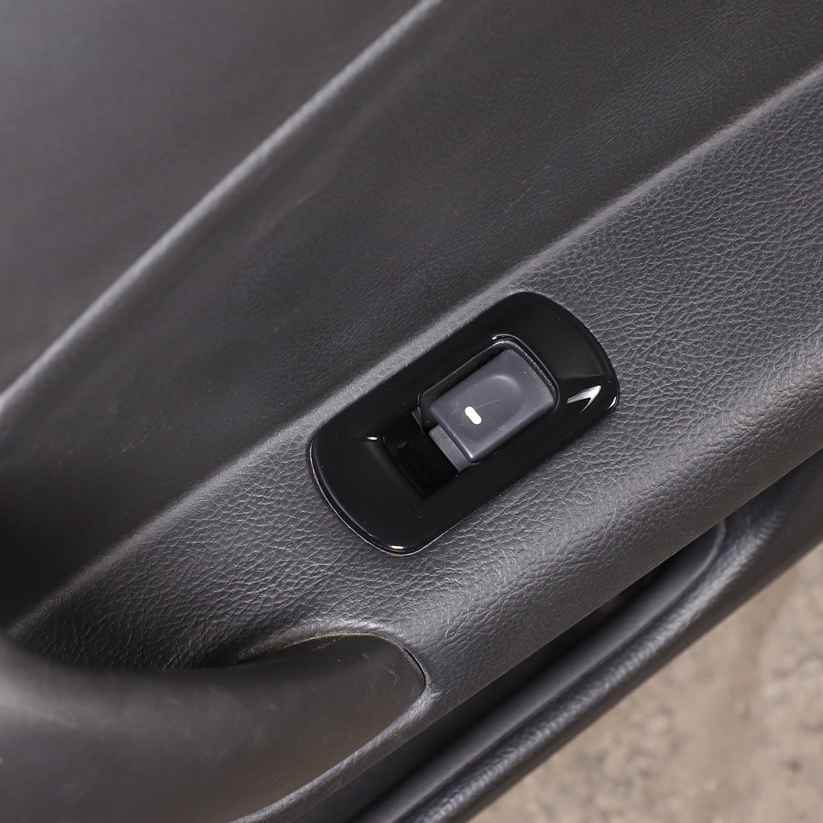 Glossy Black ABS Window Lift Button Trim Frame Cover Set For Corvette C6 2005-13 11
