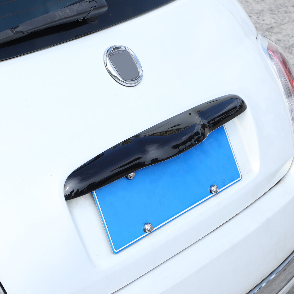Glossy Black ABS Tailgate Trunk Handle Cover Trim For FIAT 500 2011-23 17