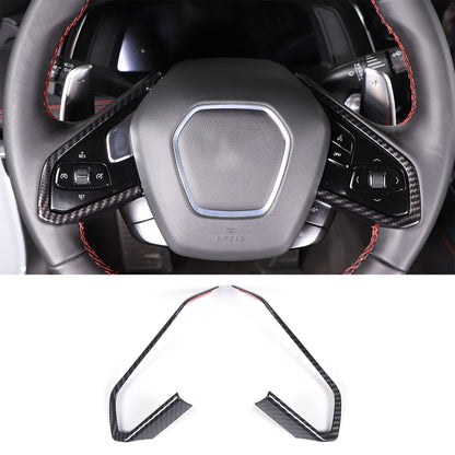 ABS Carbon Fiber Full set Center Console Frame Decor Trim Cover for Corvette C8 20