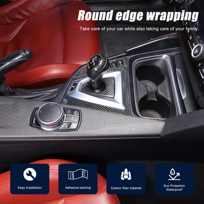 Real Carbon Fiber Center Console Panel Trim Set For BMW M3/M4 F80/F82 2014-2019 16