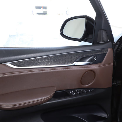 Hondycomb Carbon Fiber Interior Door Panel Trim Cover For BMW X5 X6 F15 F16 14+ 18