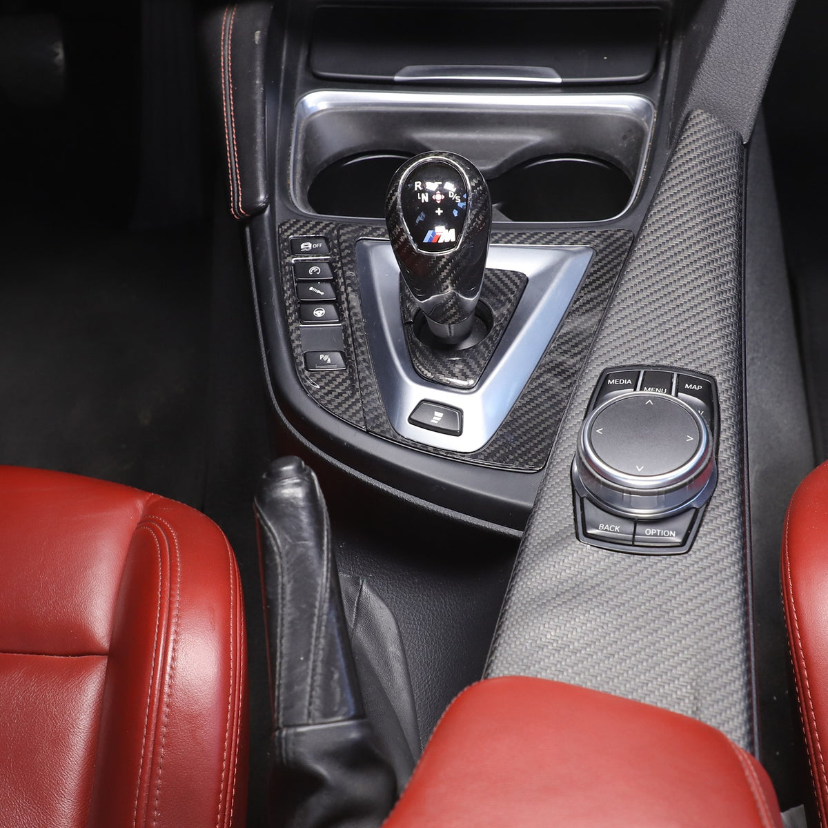 Real Carbon Fiber Center Console Panel Trim Set For BMW M3/M4 F80/F82 2014-2019 19