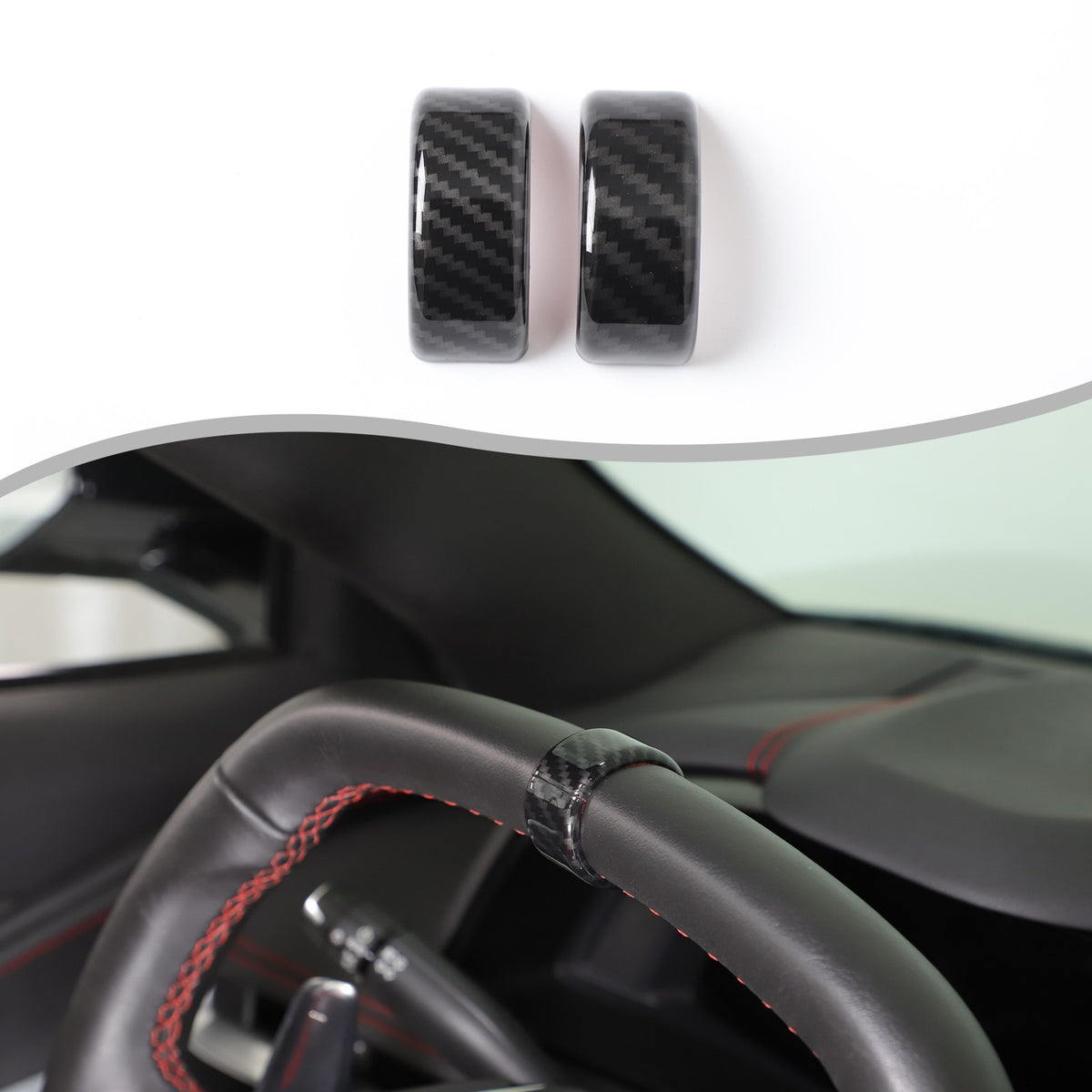 Carbon Fiber ABS Interior Full Decor Cover Trim Kit For Corvette C8 2020-2025 - Styles 51-55 73