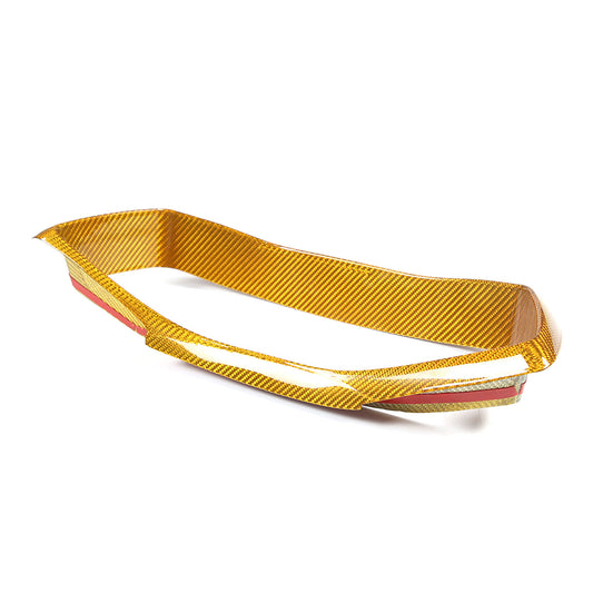 Yellow Carbon Fiber Instrument Gauge Cluster Cover Trim For Corvette C8 Z51 Z06 1