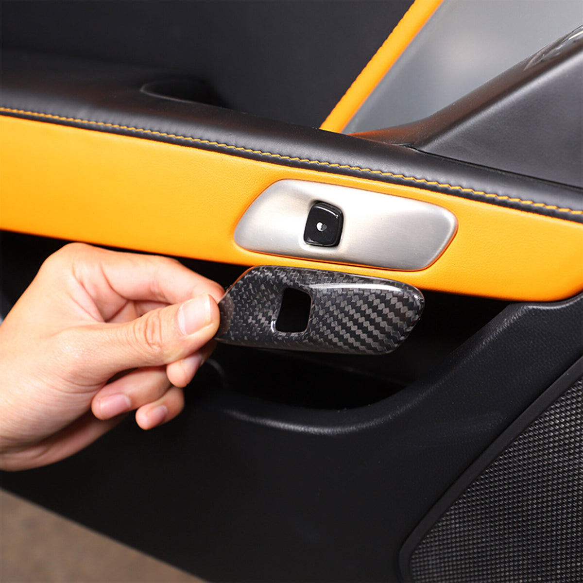 Real Dry Carbon Fiber Interior Center Full Trim Set Kit For Corvette C7 2014-19 38