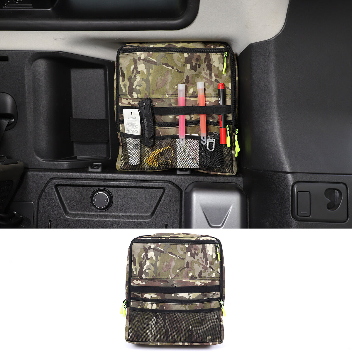 Camouflage Rear Trunk Side Window Storage Bag Tray For LR Defender 110 L663 20+ 20