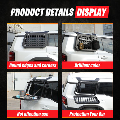 Left Side Molle Panel Trunk Shelf Storage Organizer For Land Cruiser LC250 US 22