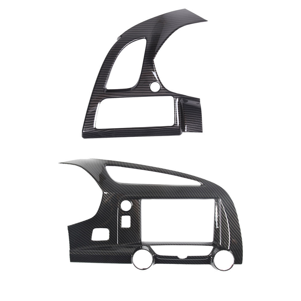 ABS Carbon Center Dashboard AC Air Vent Cover Trim Set For Corvette C7 14-19 US 6