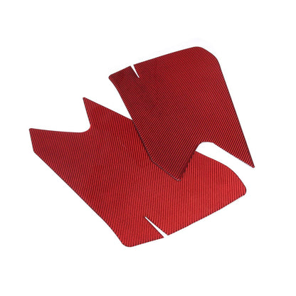 Red Carbon Interior Door Panel Large Panel Sticker Trim For Corvette C8 20-26 US 10