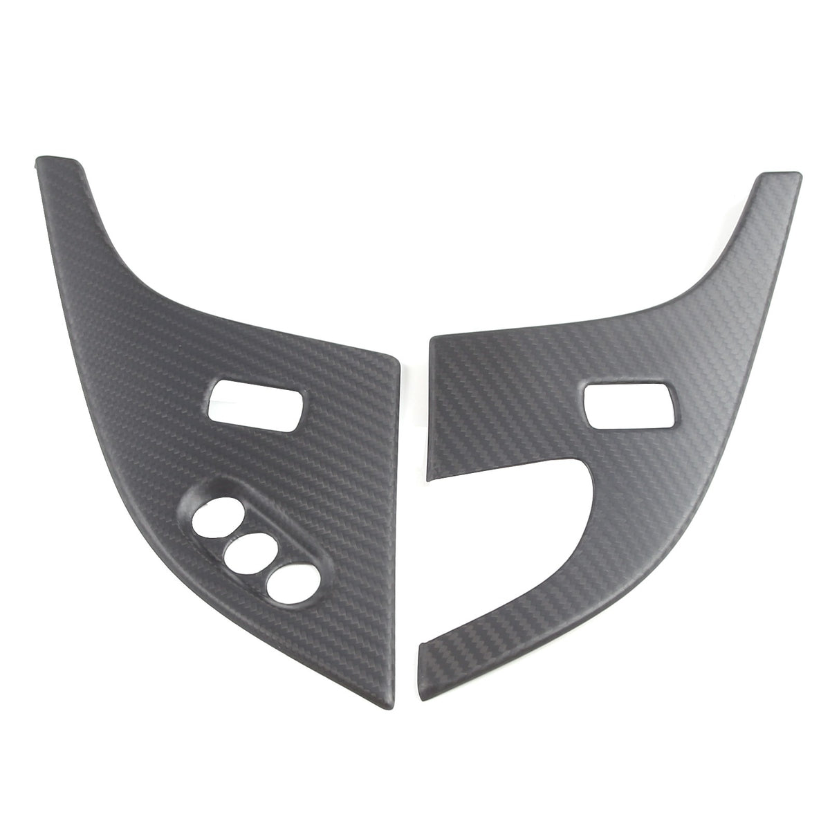Matte Dry Real Carbon Fiber Center Console Trim Cover For Corvette C6 2005-13 88