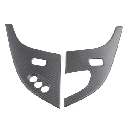 Matte Dry Real Carbon Fiber Center Console Trim Cover For Corvette C6 2005-13 88
