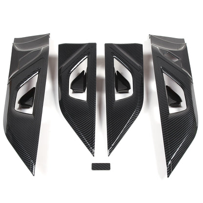 For Subaru Outback BT 2021-23 Carbon Fiber Inner Door Handle Cover Trim Frame US 3
