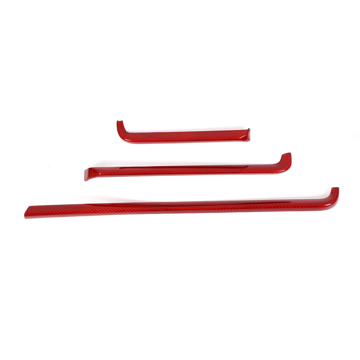 Red Real Carbon Fiber Full Interior Set Decor Trim Kit for Corvette C8 20-25 - Styles 1-5 34