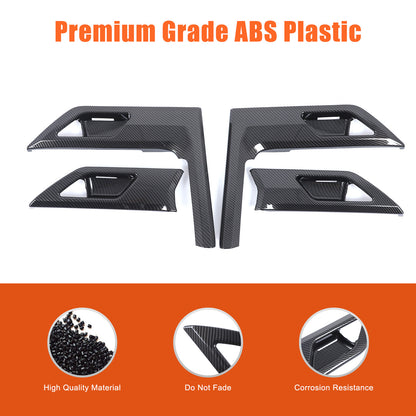 ABS Carbon Fiber Interior Door Bowl Panel Trim Cover For Lexus GX550 2025+ 1