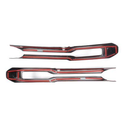 Carbon Fiber ABS Front Bumper Protect Grille Cover Trim For Ford Maverick 22-23 17