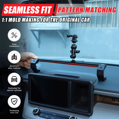 Navigation Screen Rear Expansion Platform W Camera Mount For Ford Maverick 2022+ 20