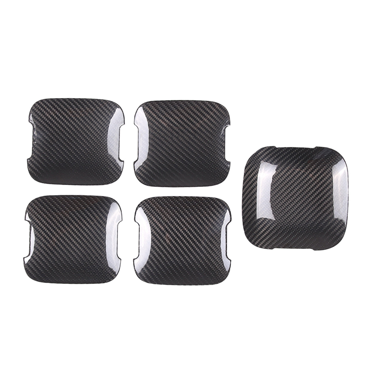 Real Carbon Fiber Door Bowl Cup Cover Trim For Land Rover Defender 110 2020-2024 2