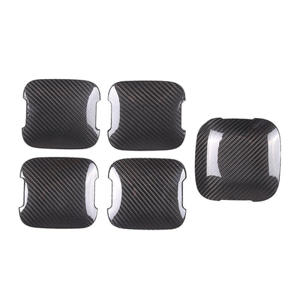 Real Carbon Fiber Door Bowl Cup Cover Trim For Land Rover Defender 110 2020-2024 2