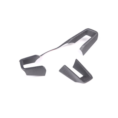 Matte Real Carbon Fiber Steering Wheel Cover Trim For Porsche 911 taycan 2019-23 7