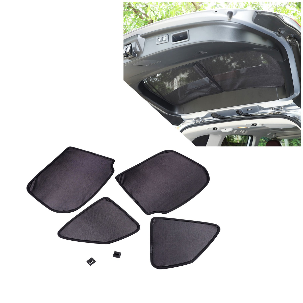 Rear Tailgate Window Mesh Screen Sun Shade Cover For Subaru Forester SK 2019‑24 8