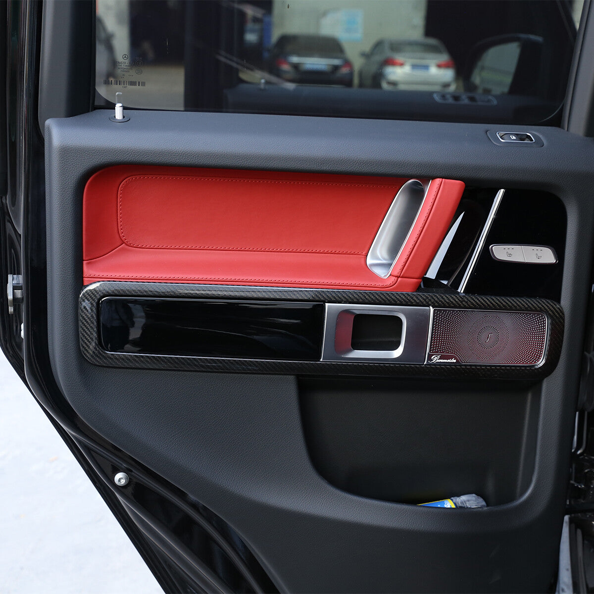 Carbon Fiber Inner Door Frame Trim Cover For Mercedes Benz G Class W463 19-20 2