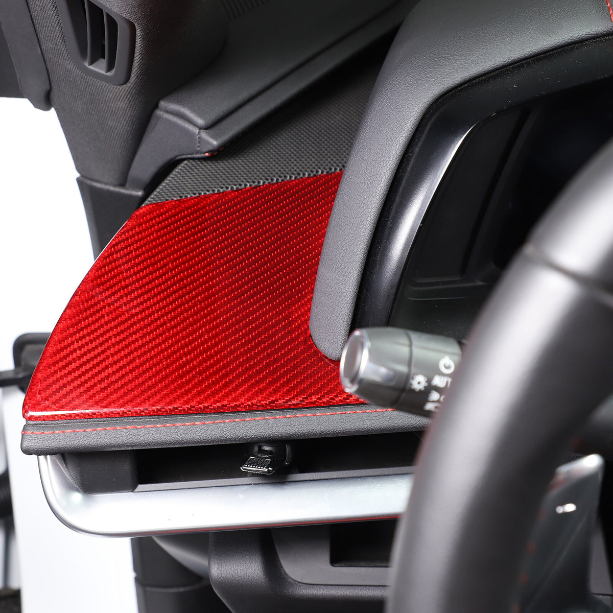 Red Real Carbon Fiber Full Interior Set Decor Trim Kit for Corvette C8 20-25 - Styles 26-30 53