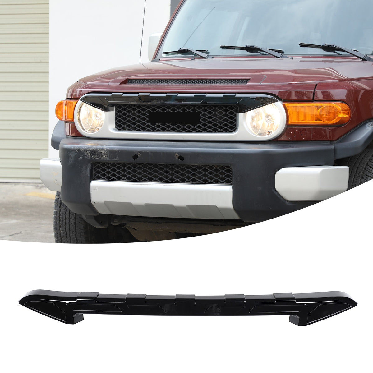 Front Grille Headlight Upper Molding Trim For Toyota FJ Cruiser 2007-2021 31