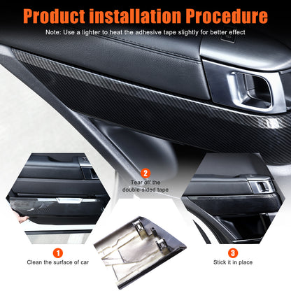 Replace ABS Carbon Interior door Panel For LR Range Rover Sport L494 2014-17 15
