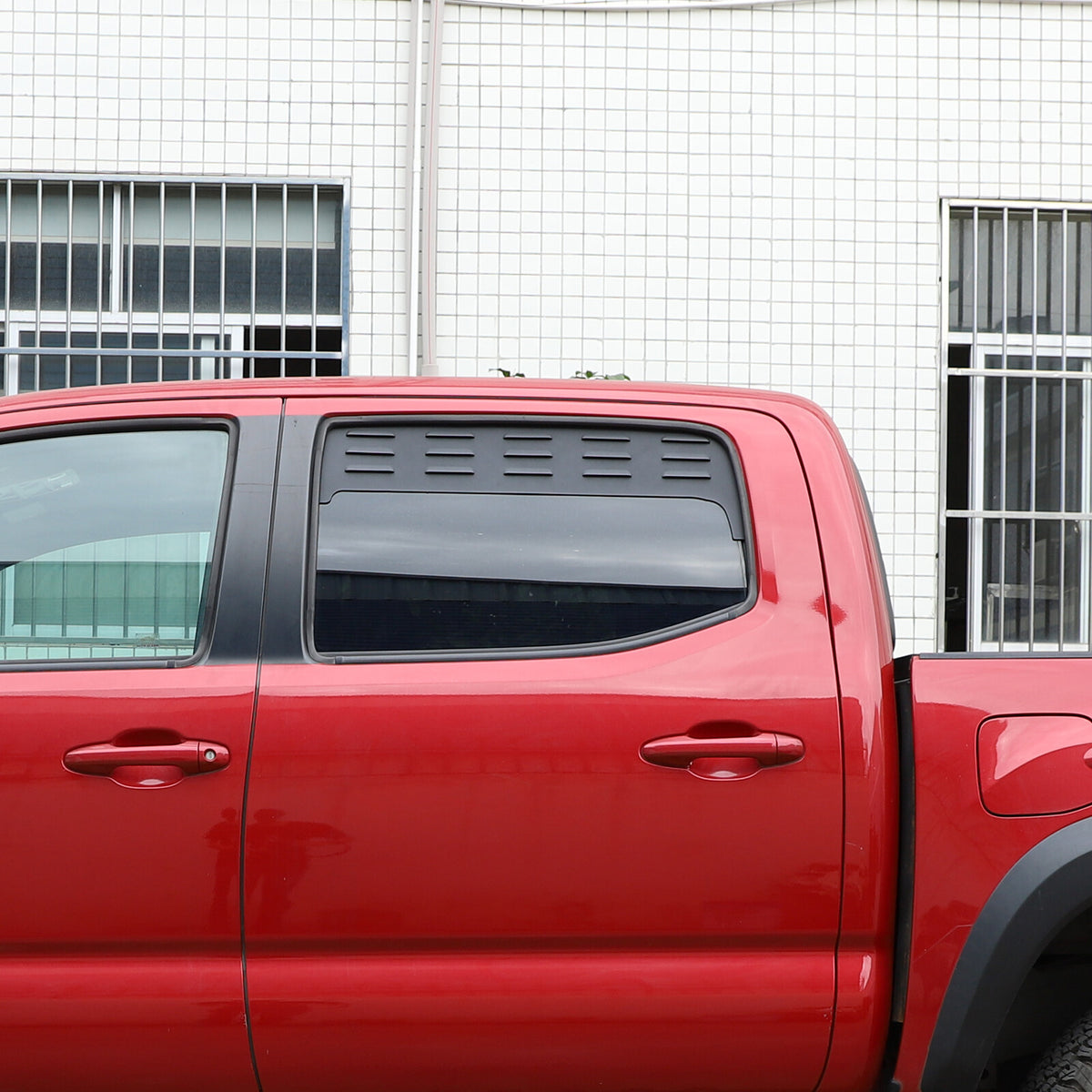 Black Aluminium Alloy Door Window Air Vents Screens For Toyota Tacoma 16-23 11