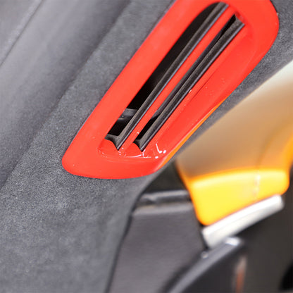 Sports Red ABS Interior Decoration Cover Trim Kit For Corvette C7 2014-19 - Styles 6-10 9