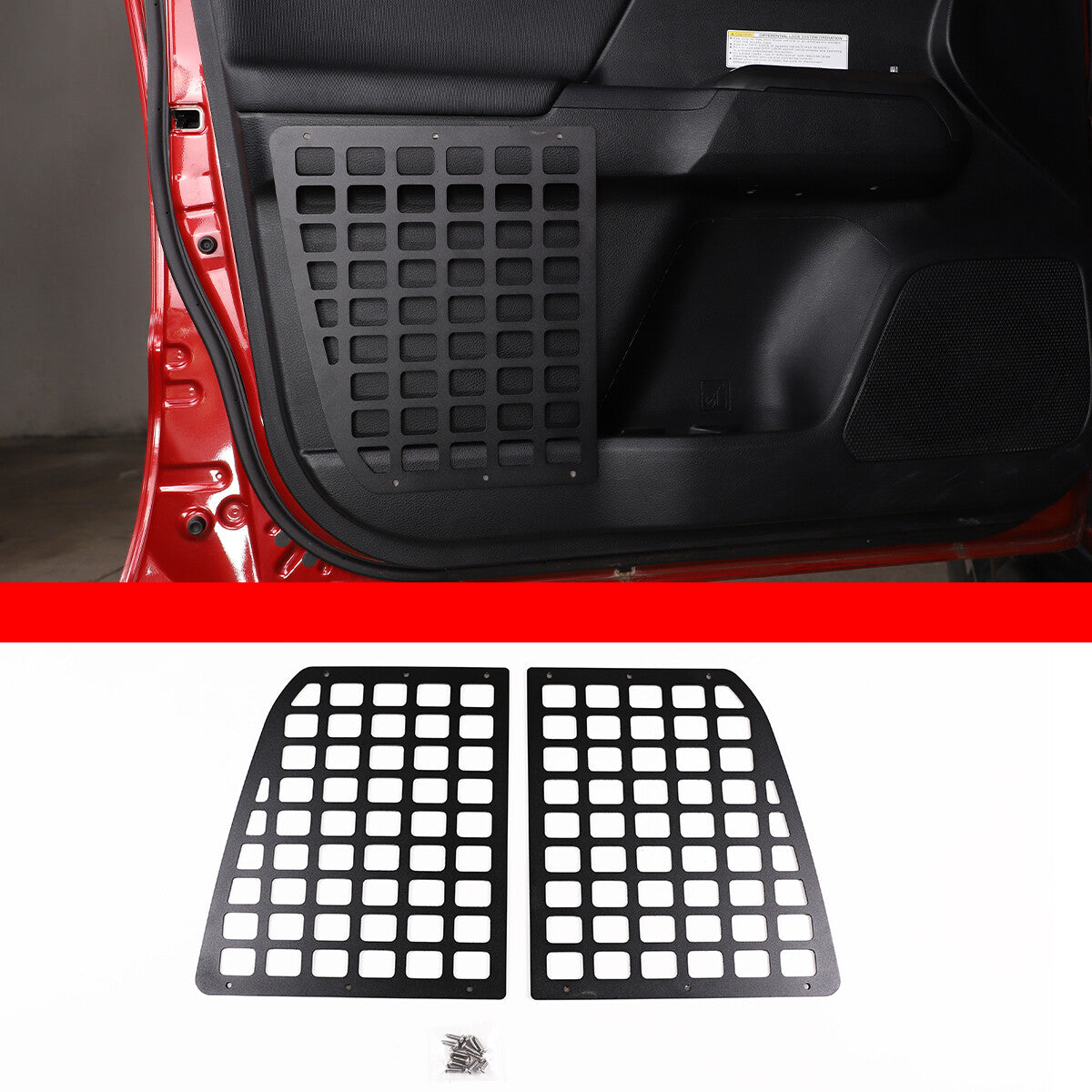 Rear Inner Door Interior Storage Panel Shelf Rack For Toyota Tacoma 2016-2023 7