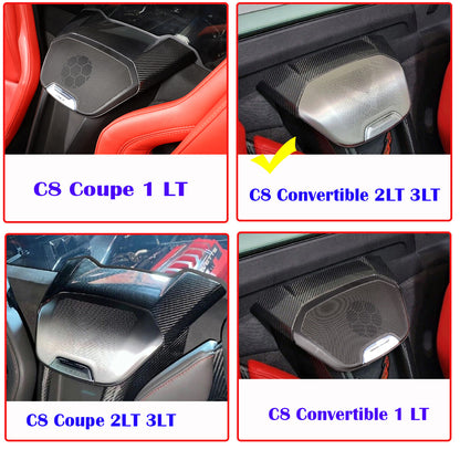 Red Real Carbon Fiber Interior Full Decor Cover Trim Kit for Corvette C8 2020-25 - Variants 31-32 13