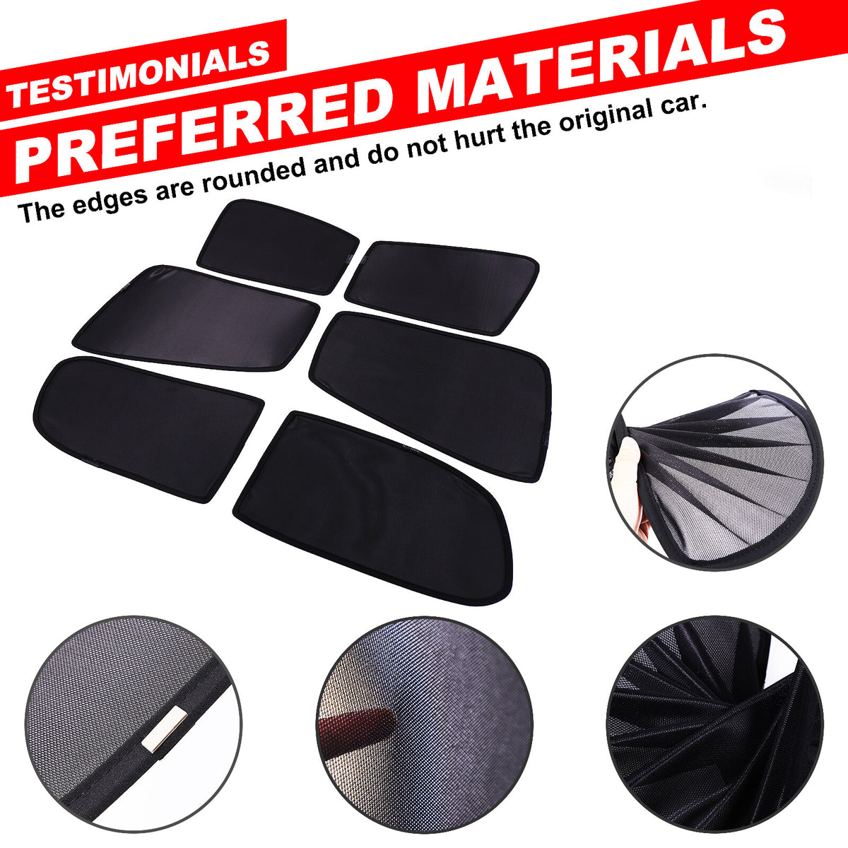 Rear Window Mesh Sun Shade Cover Windshield For Mitsubishi L200 Triton 2015-23 17