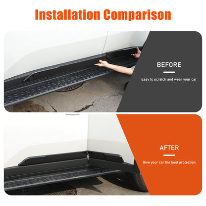 Glossy black Body Side Door Moulding Cover Trim For Toyota Land Cruiser LC250 24 9
