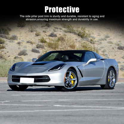 Real Carbon Fiber Window Lift Switch Button Trim Cover For Corvette C7 2014-19 9