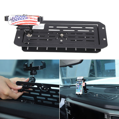 US Flag Dashboard mobile phone bracket storage box For Toyota Tundra 2022-26 1