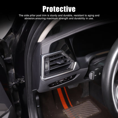 Real Carbon Fiber Side Air Vent Outlet Trim For BMW 3 Series G20 G21 20-22 8