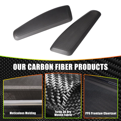 Matte Real Carbon Fiber Seat Side Trim For Porsche 718 982/911 991 2015-2020 7