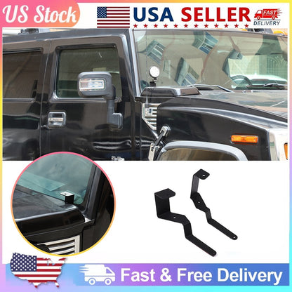 Steel Hood Light Mount Bracket For Hummer H2 2003-2009 1