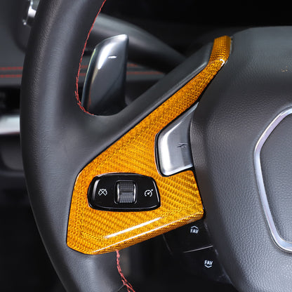 Real Carbon Fiber Steering Wheel Button Trim Cover For Corvette C8 2020-2026 - Variants 1-5 39