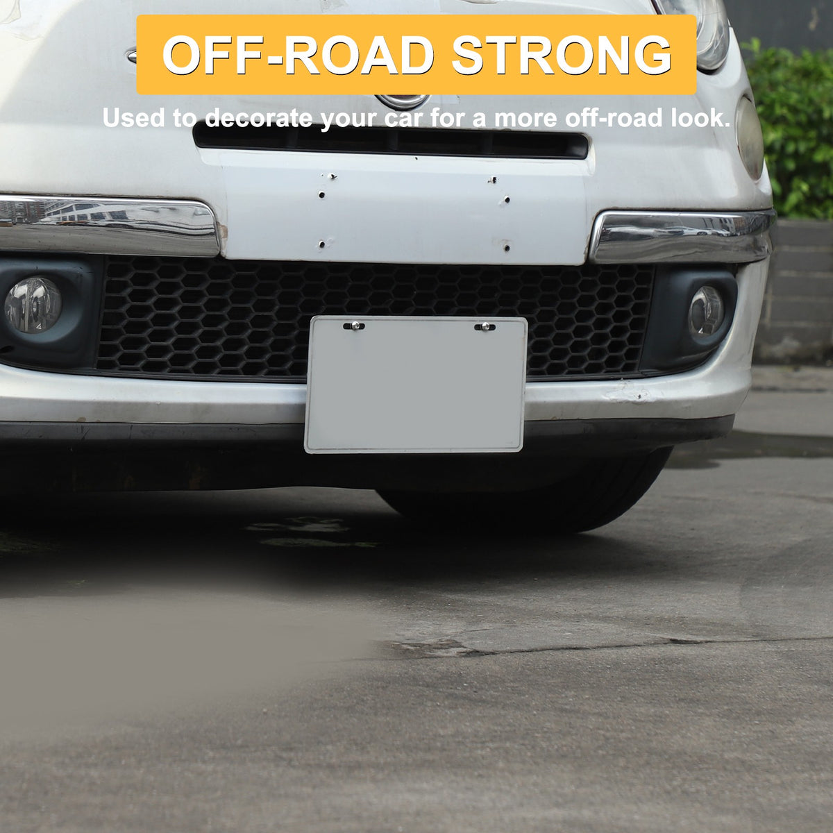 Front Bumper Tow Hook License Plate Mount Bracket For Fiat 500 2007+ US 15