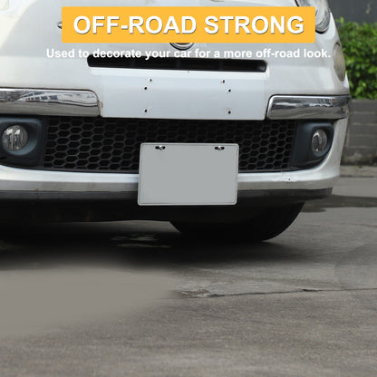 Front Bumper Tow Hook License Plate Mount Bracket For Fiat 500 2007+ US 15