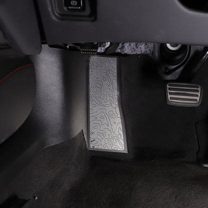 Silver Stainless Steel Left Foot Rest Pedal for Corvette C8 2020+ 12