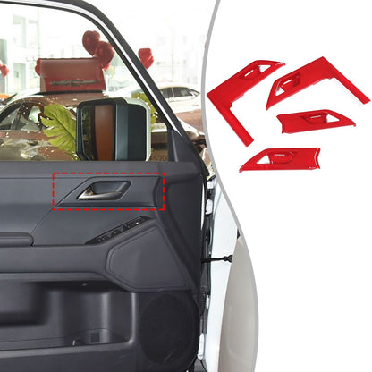 Sport Red ABS Inner Interior Door Bowl Trim Cover For Lexus GX 2024+ 10
