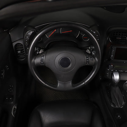 Matte Dry Real Carbon Fiber Center Console Trim Cover For Corvette C6 2005-13 72